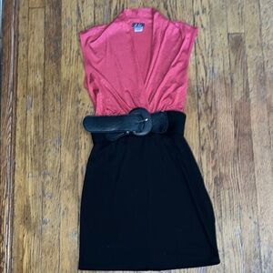 Elegant Cheetah print and Black Dress